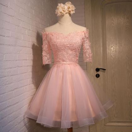 Charming A-line Tulle Short Prom Dress,homecoming..